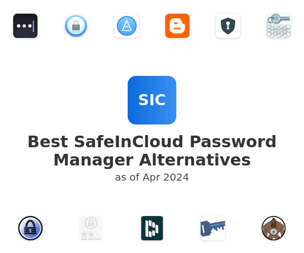 Best SafeInCloud Password Manager Alternatives