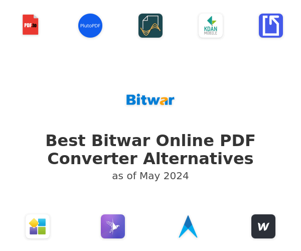 Best Bitwar Online PDF Converter Alternatives