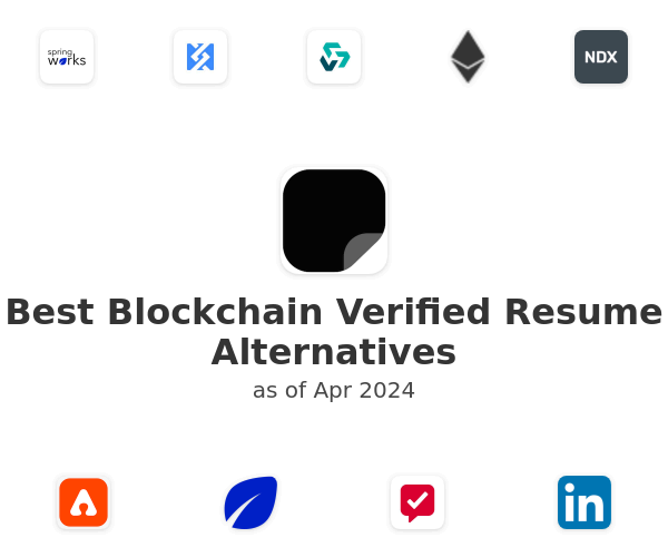 Best Blockchain Verified Resume Alternatives