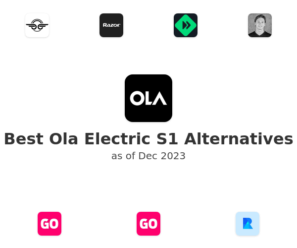 Best Ola Electric S1 Alternatives