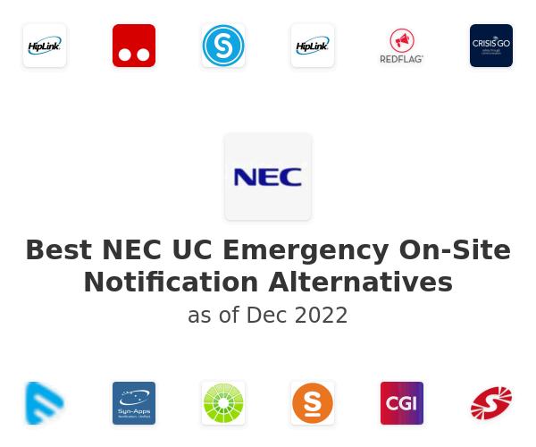 Best NEC UC Emergency On-Site Notification Alternatives