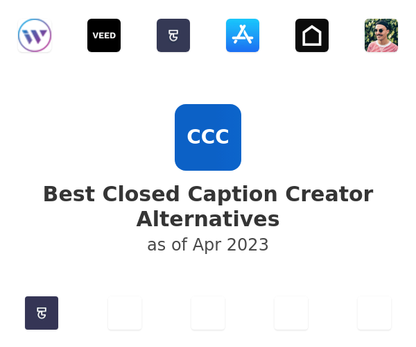 Best Closed Caption Creator Alternatives