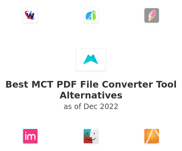 Best MCT PDF File Converter Tool Alternatives