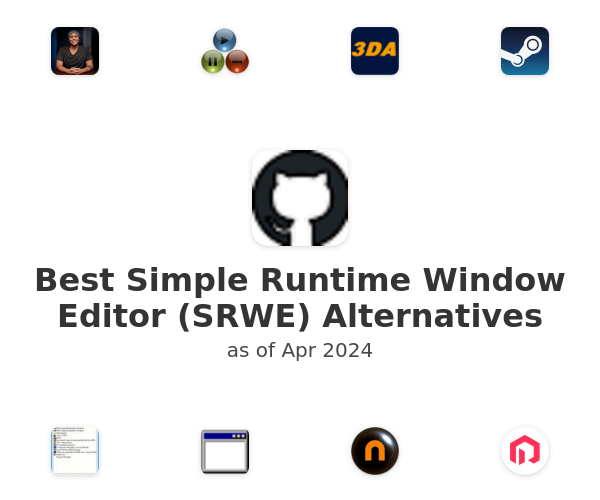 Best Simple Runtime Window Editor (SRWE) Alternatives