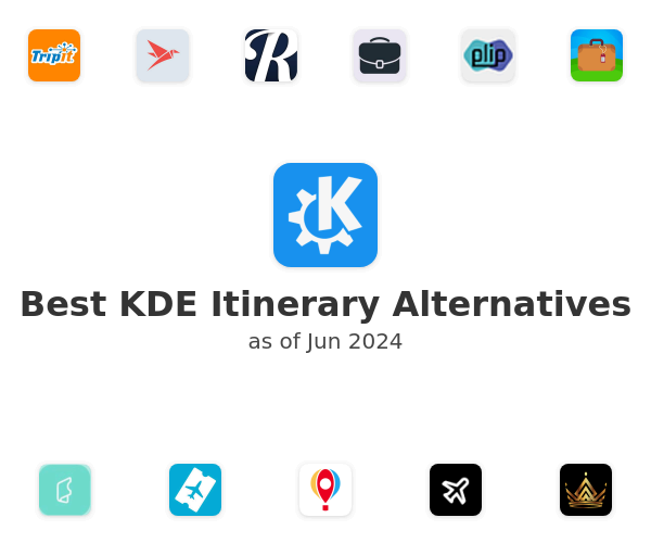Best KDE Itinerary Alternatives