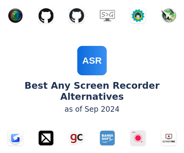 Best Any Screen Recorder Alternatives