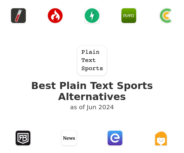 Best Plain Text Sports Alternatives