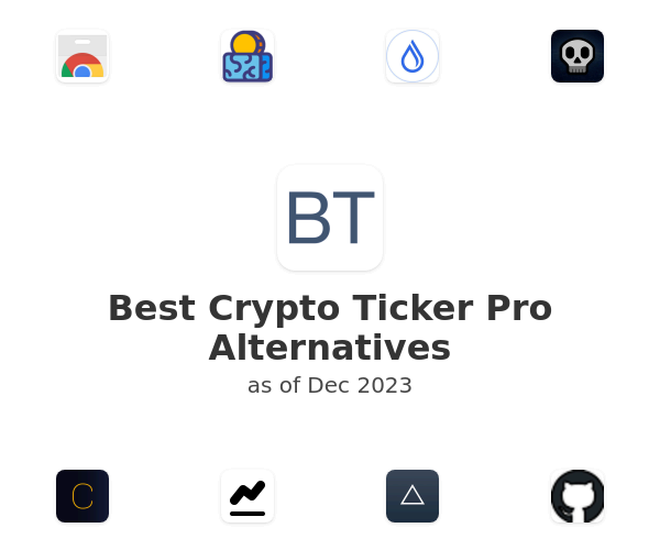 Best Crypto Ticker Pro Alternatives