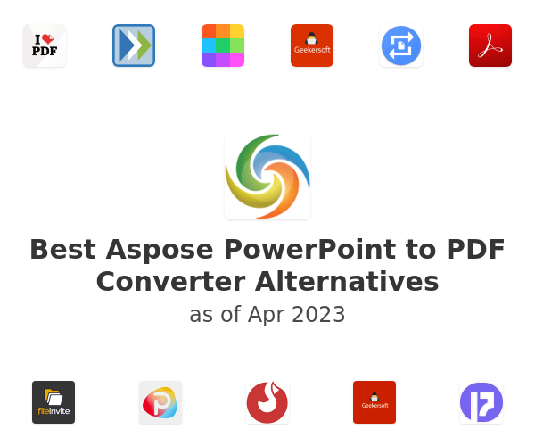 Best Aspose PowerPoint to PDF Converter Alternatives