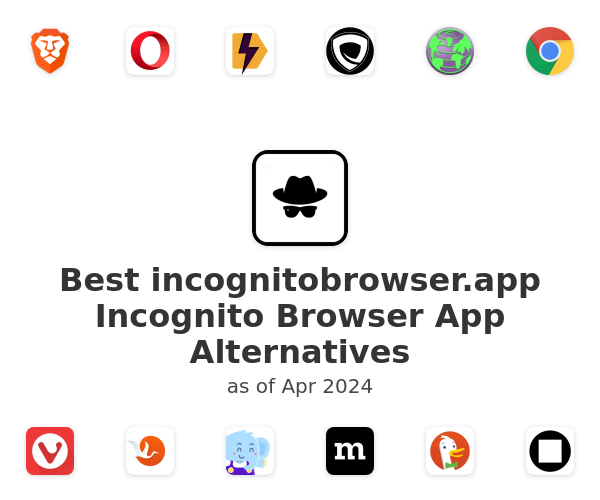 Best incognitobrowser.app Incognito Browser App Alternatives