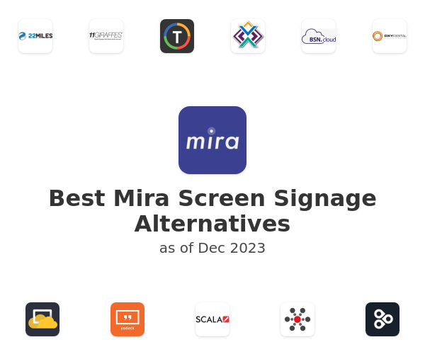 Best Mira Screen Signage Alternatives