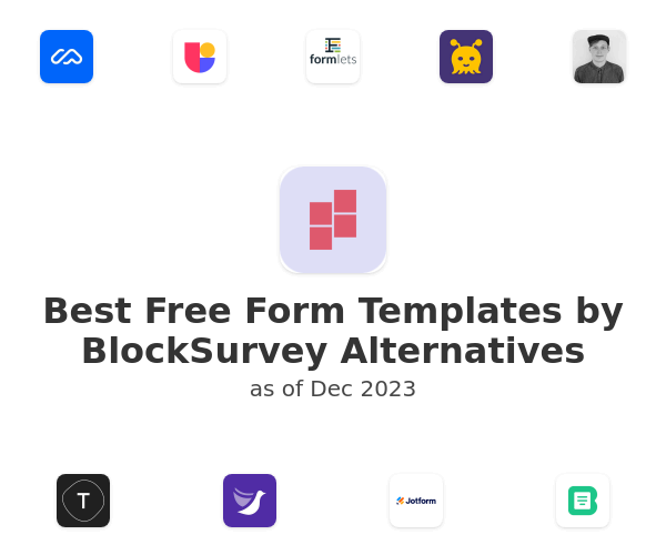 Best Free Form Templates by BlockSurvey Alternatives