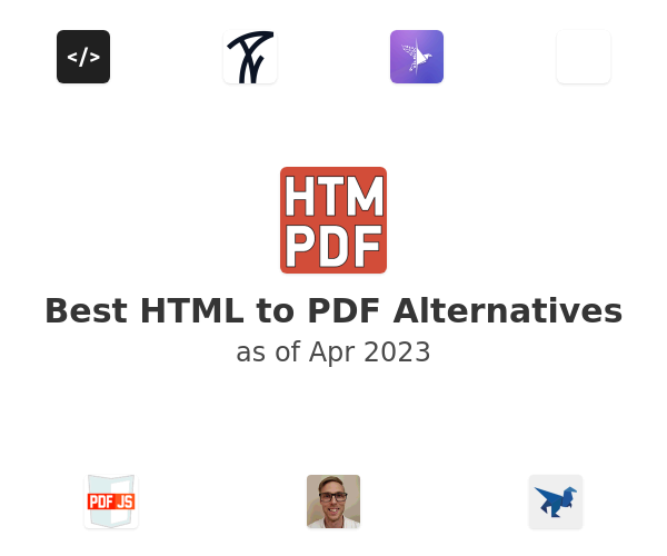 Best HTML to PDF Alternatives