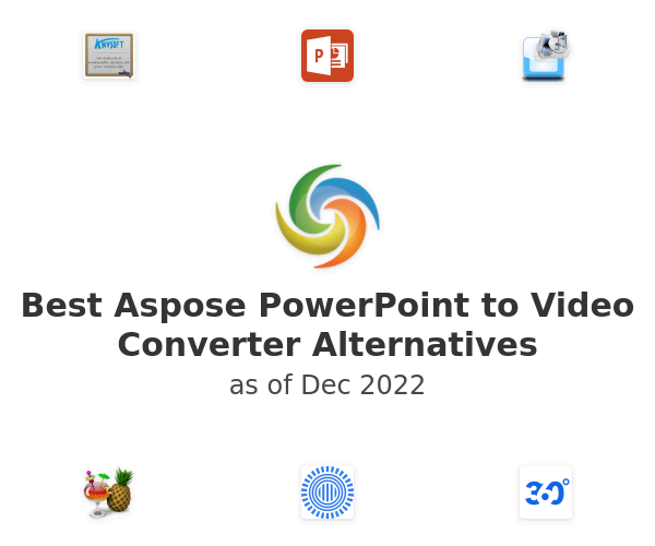 Best Aspose PowerPoint to Video Converter Alternatives