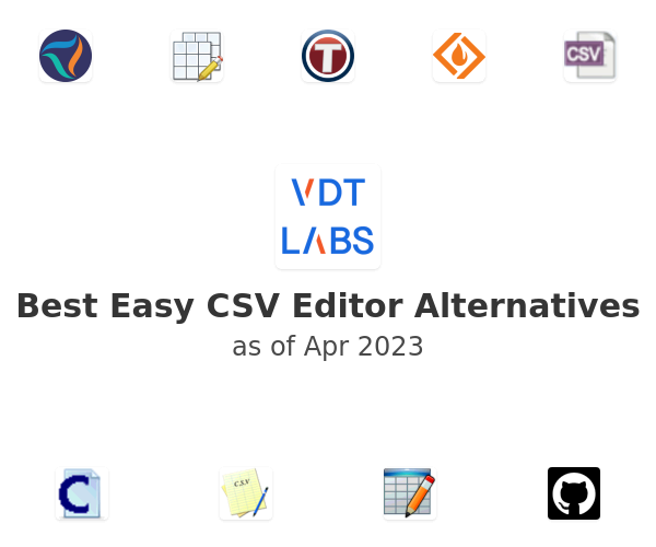 Best Easy CSV Editor Alternatives