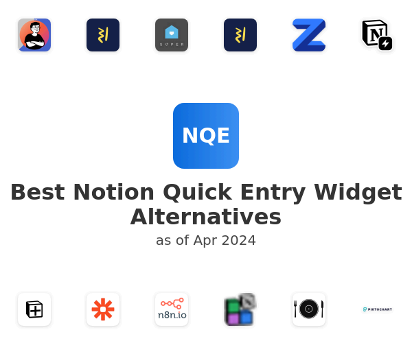 Best Notion Quick Entry Widget Alternatives