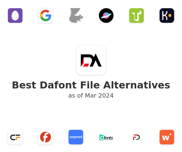 Best Dafont File Alternatives