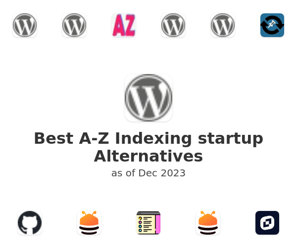 Best A-Z Indexing startup Alternatives
