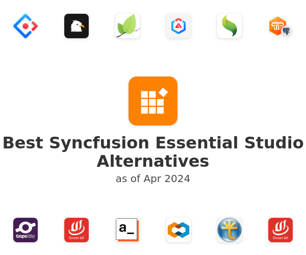 Best Syncfusion Essential Studio Alternatives