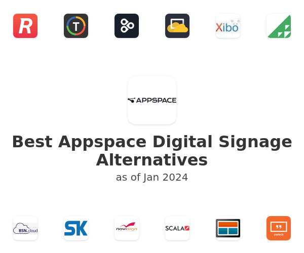 Best Appspace Digital Signage Alternatives