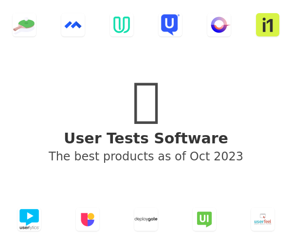 The best User Tests products