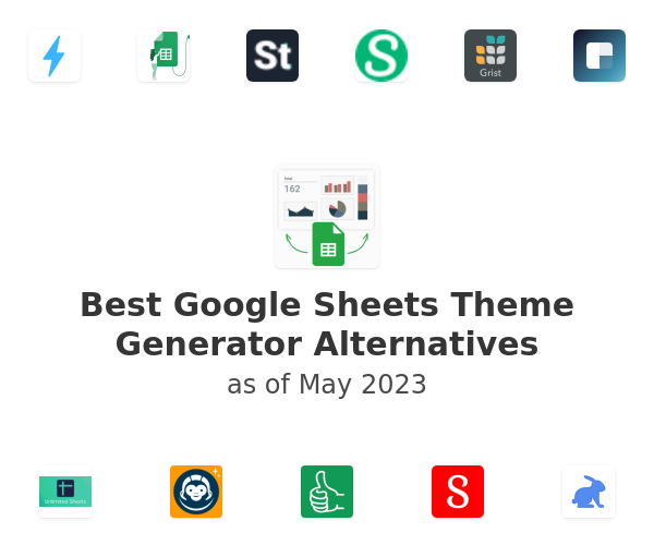 Best Google Sheets Theme Generator Alternatives