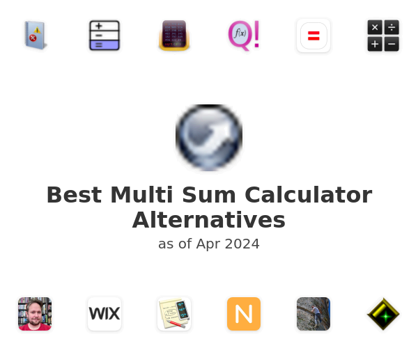 Best Multi Sum Calculator Alternatives