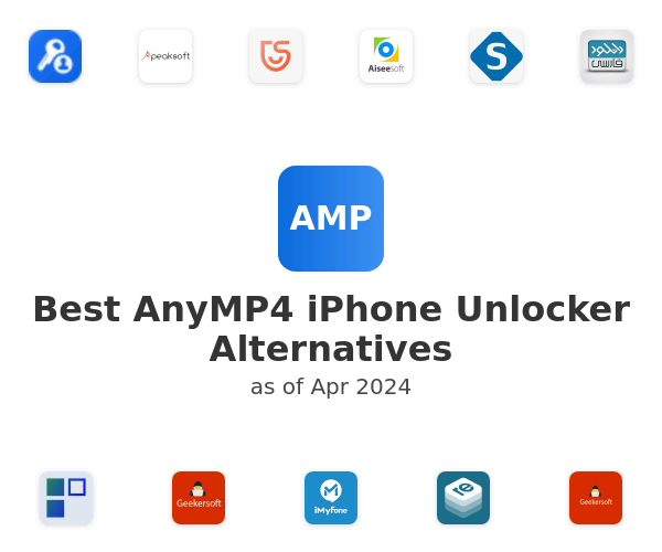 Best AnyMP4 iPhone Unlocker Alternatives