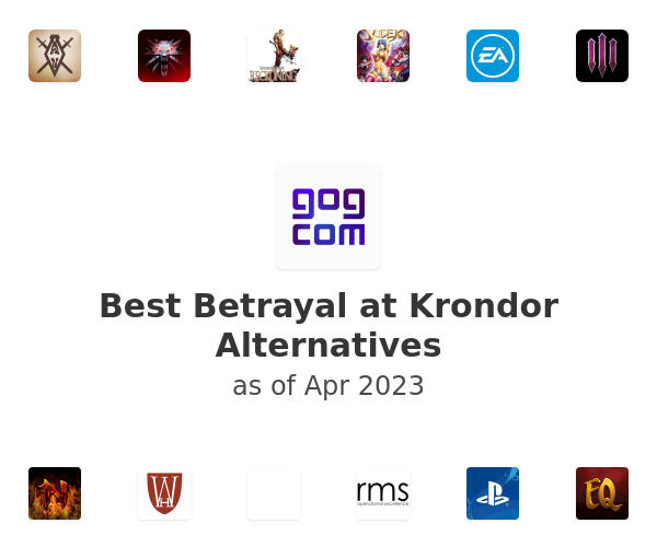 Best Betrayal at Krondor Alternatives