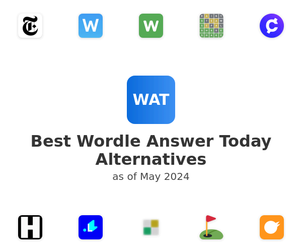 Best Wordle Answer Today Alternatives