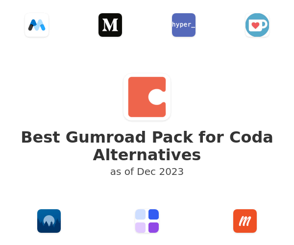Best Gumroad Pack for Coda Alternatives