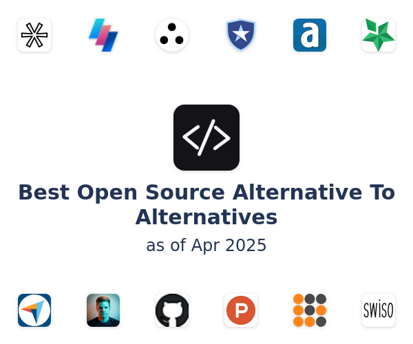 Best Open Source Alternative To Alternatives