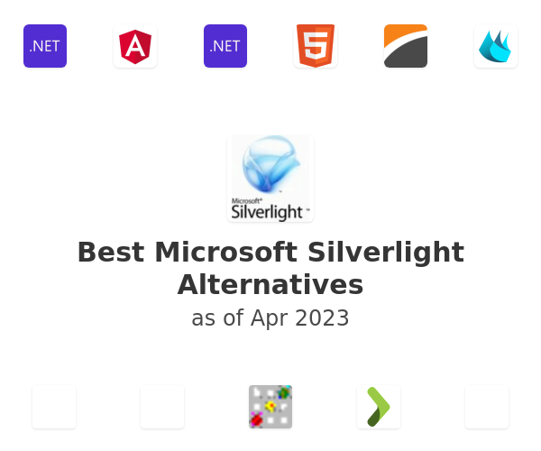 Best Microsoft Silverlight Alternatives