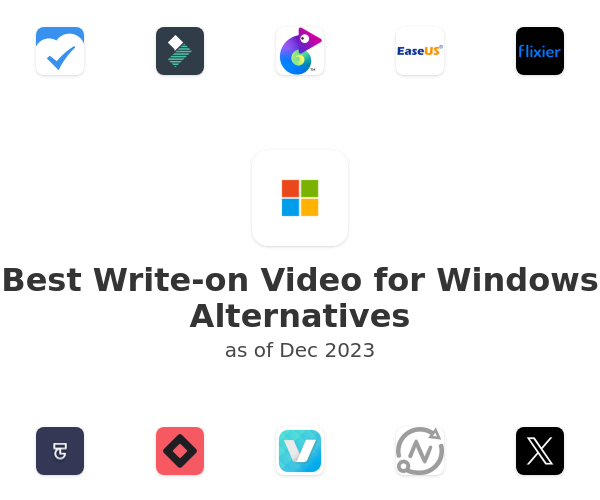 Best Write-on Video for Windows Alternatives