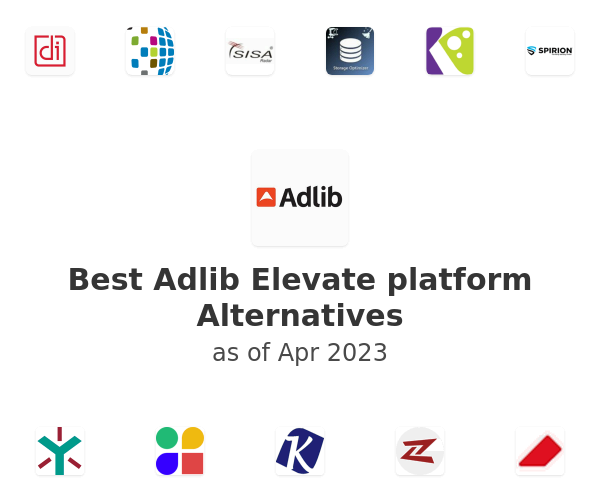 Best Adlib Elevate platform Alternatives