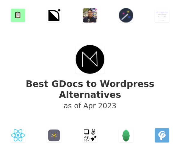 Best GDocs to Wordpress Alternatives
