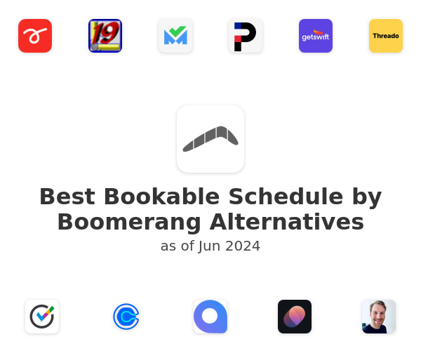 Best Bookable Schedule by Boomerang Alternatives