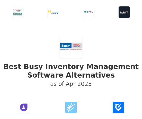 Best Busy Inventory Management Software Alternatives
