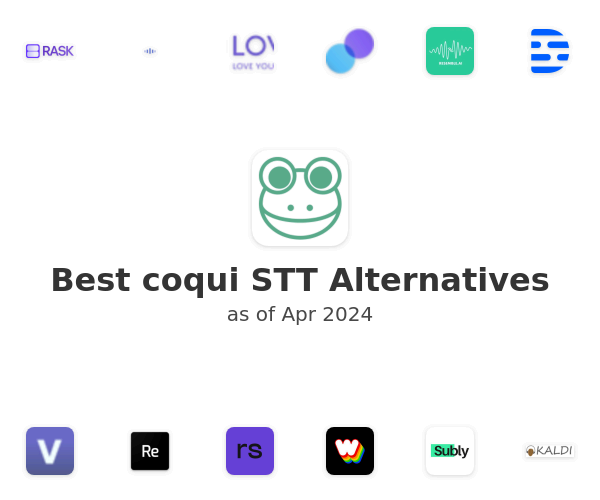 Best coqui STT Alternatives