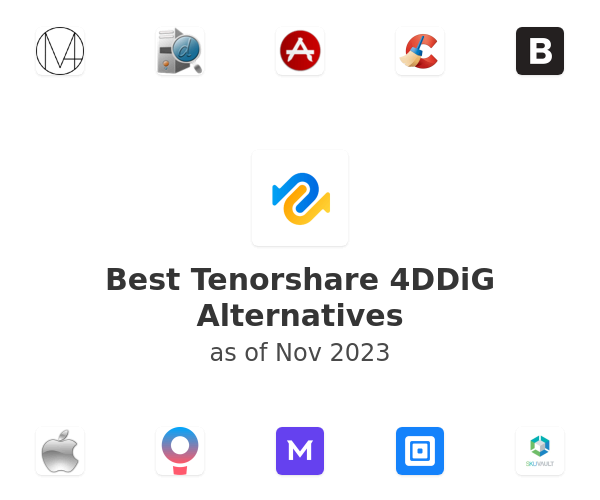 Best Tenorshare 4DDiG Alternatives