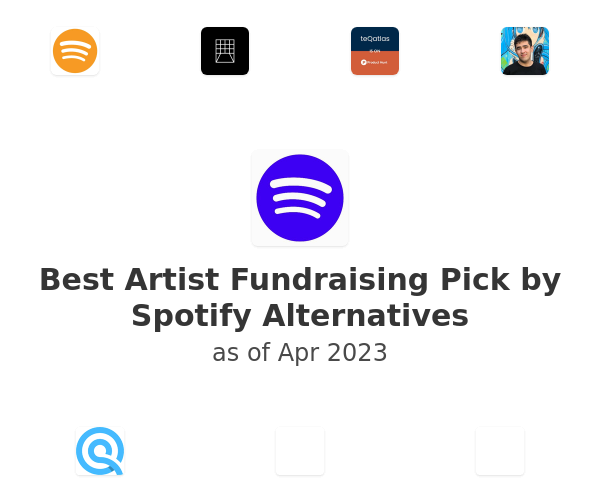Best Artist Fundraising Pick by Spotify Alternatives