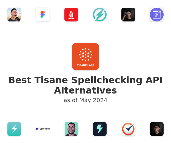 Best Tisane Spellchecking API Alternatives