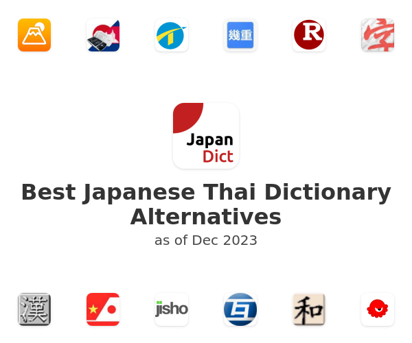 Best Japanese Thai Dictionary Alternatives