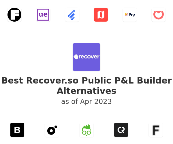Best Recover.so Public P&L Builder Alternatives