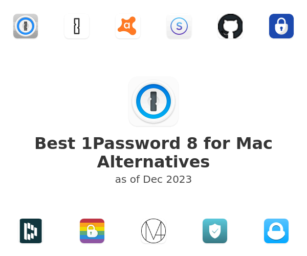 Best 1Password 8 for Mac Alternatives