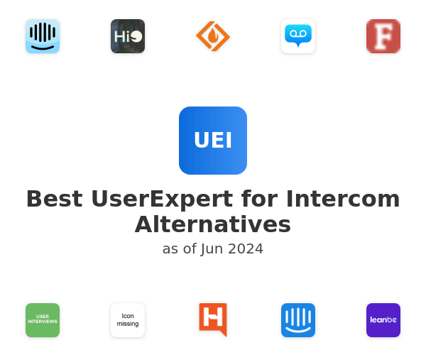 Best UserExpert for Intercom Alternatives
