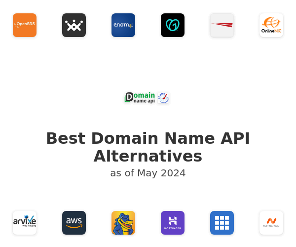 Best Domain Name API Alternatives