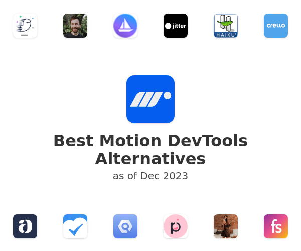 Best Motion DevTools Alternatives