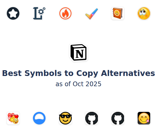 Best Symbols to Copy Alternatives