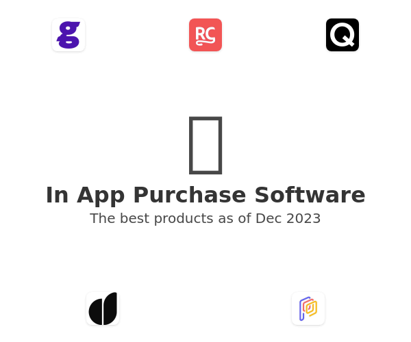 The best In App Purchase products